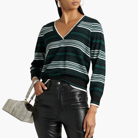Veronica Beard Palmas Striped Sweater - Picture 1 of 6